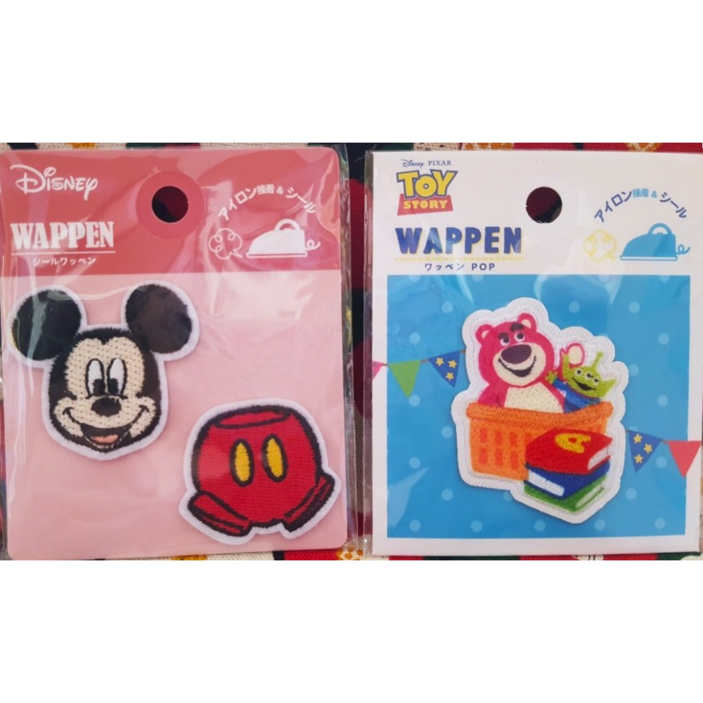 Disney   ดิสนีย์ ซานริโอ้ ชินนาม่อน  Lotso Greenman ล็อตโซ่ กรีนแมน ตัวรีดเสื้อ ผ้า กระเป๋า มิกกี้เม้าส์ จากญี่ปุ่น Rody