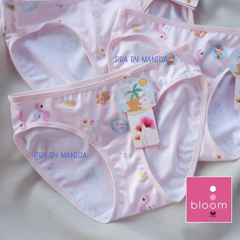 [เกรด1- ชนช็อป] Wacoal   - WACOAL BLOOM PANTY 🍊 รูปแบบ bikini ผ้านุ่มลื่น ราคา 250 บาท