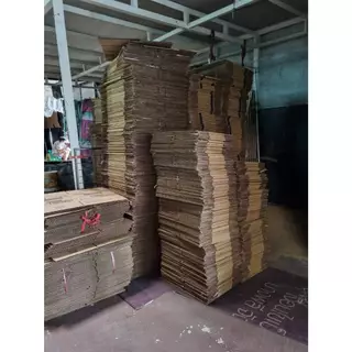กล่องพัสดุ ลังกระดาษ มือ2สภาพดี แพ็คละ1ใบ(กล่องล็อก1) 22*28*25เซ็น
