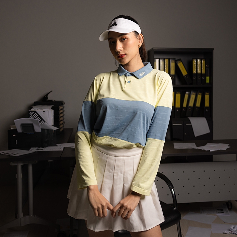PM223 เสื้อโปโลกอล์ฟเบสิกแขนยาว EGO SPORT