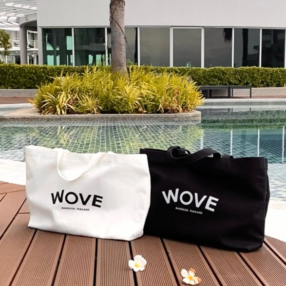WOVE - Canvas tote bag กระเป๋าผ้าแคนวาส ใบใหญ่