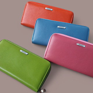 กระเป๋าสตางค์รุ่นซิปรอบหนังแท้ใบยาว AS01