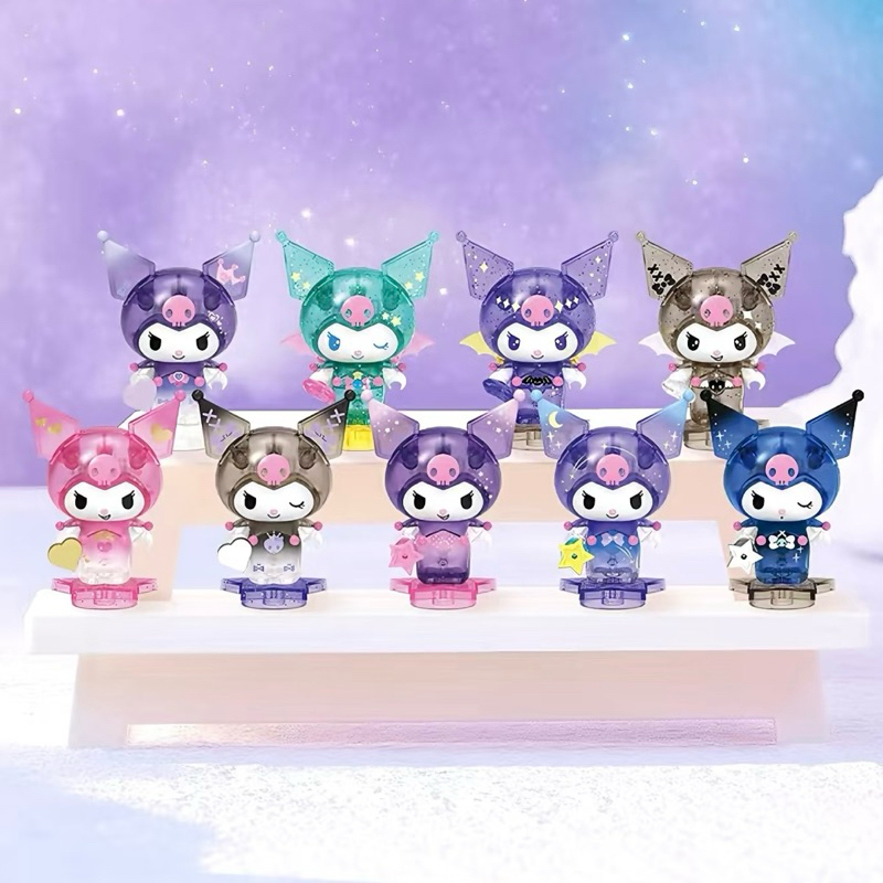 (แบบจุ่ม)Kuromi Star Moon Night 1จุ่ม3ชิ้น ทำพวงกุญแจห้อยกระเป๋าได้