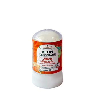 สารส้มระงับกลิ่นกายแบบแท่ง 60 g.(1 ชิ้น) Pasavee Alum Deodorant Stick Classic 60g.