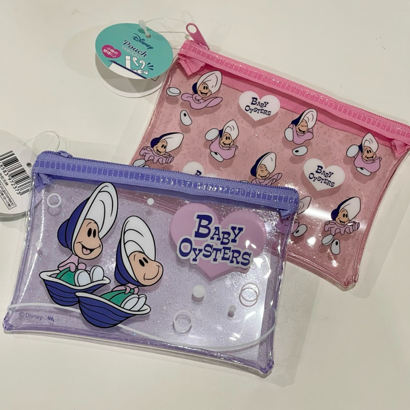 A11🇯🇵มาแรง Baby oysters, Chip&Dale Pouch Disney ดิสนี่ย์ กระเป๋าตัง กระเป๋าใส่เศษเหรียญของแท้🇯🇵 ของขวัญปีใหม่ วันเกิด