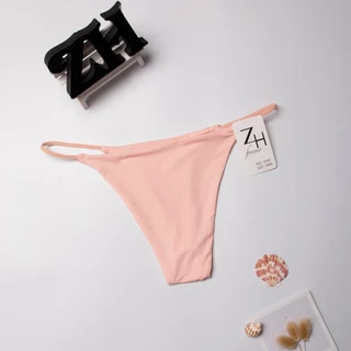 ZH.6759กางเกงชั้นในผู้หญิงจีสตริงสีพื้น บิกินี่เซ็กซี่เอวต่ำ G-String