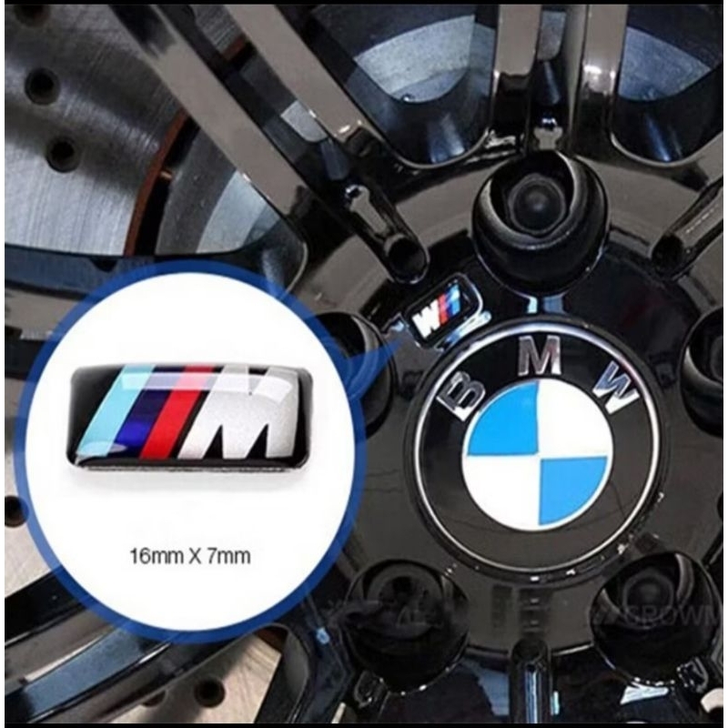 โลโก้  BMW  สติ๊กเกอร์ m ติดล้อแม็ก 1 อัน