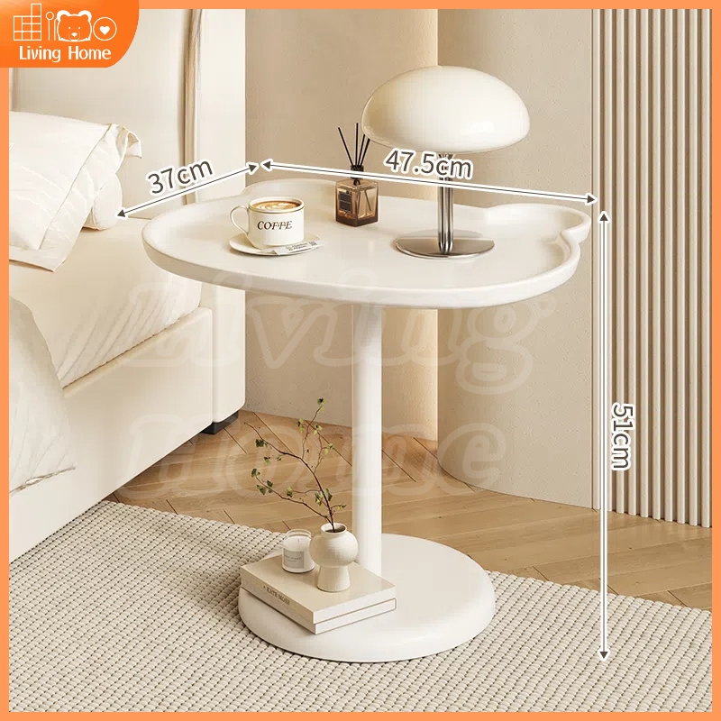 โต๊ะกาแฟ โต๊ะข้างโซฟาสร้างสรรค์ โต๊ะกาแฟห้องนอนห้องนั่งเล่น โต๊ะเก็บของข้างเตียงที่เรียบง่าย