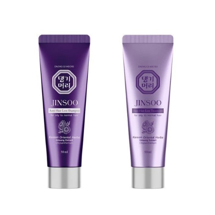 DAENG GI MEO RI JINSOO Anti-Hair Loss Shampoo/Treatment 50 ml ลดผมร่วงเร่งผมยาว