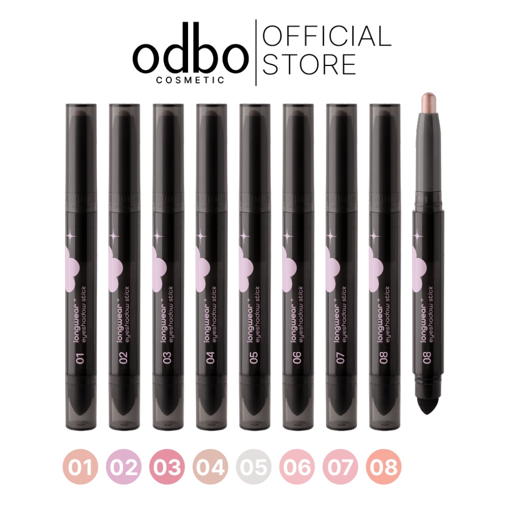 ODBO LONGWEAR EYESHADOW STICK OD2027 #อายแชโดว์สติ๊ก เนื้อเนียน เกลี่ยง่าย ติดทนมาก