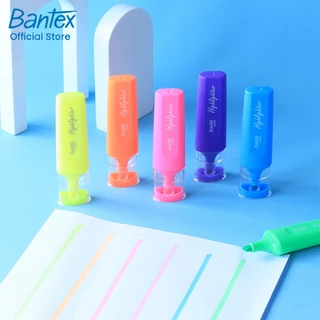 Bantex ปากกาไฮไลท์ นีออน ปากกาเน้นข้อความ ตัดเส้นชัด ใช้งานง่าย ฝาปิดป้องกันหมึกแห้ง Highlighter