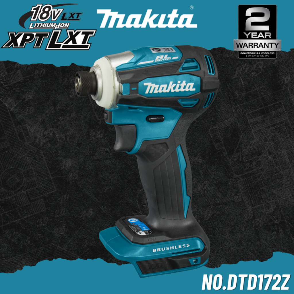 MAKITA ไขควงกระแทกไร้สาย 18V 180Nm. No.DTD172Z (เฉพาะตัวเครื่อง)