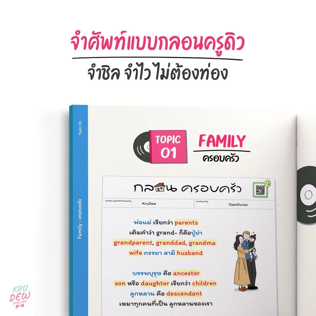 Vocab Tempo กลอนครูดิว 500 ศัพท์จำชิล แบบไม่ต้องท่อง Vol.1 ใช้คำศัพท์พื้นฐานได้ถูก จำศัพท์ได้ไวขึ้น by OpenDurian KDBS thumbnail 4
