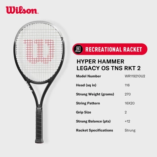 Wilson HYPER HAMMER LEGACY OS ไม้เทนนิส Pre-strung WR119210U2 Official Store