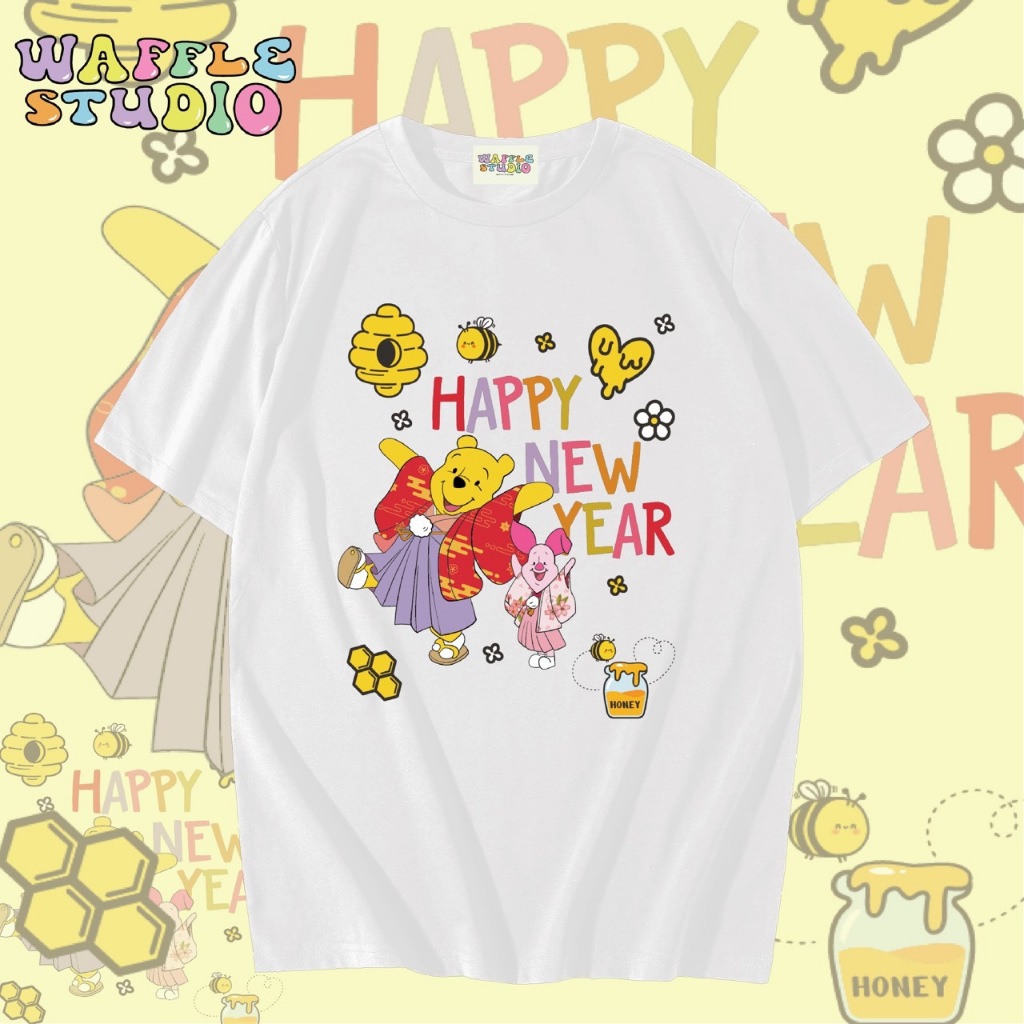 [ ส่งฟรี 🔥 ] WS1217 เสื้อยืดโอเวอร์ไซส์ ผ้าคอตตอน 100% เสื้อยืดเกาหลี เสื้อยืด  WAFFLE STUDIO