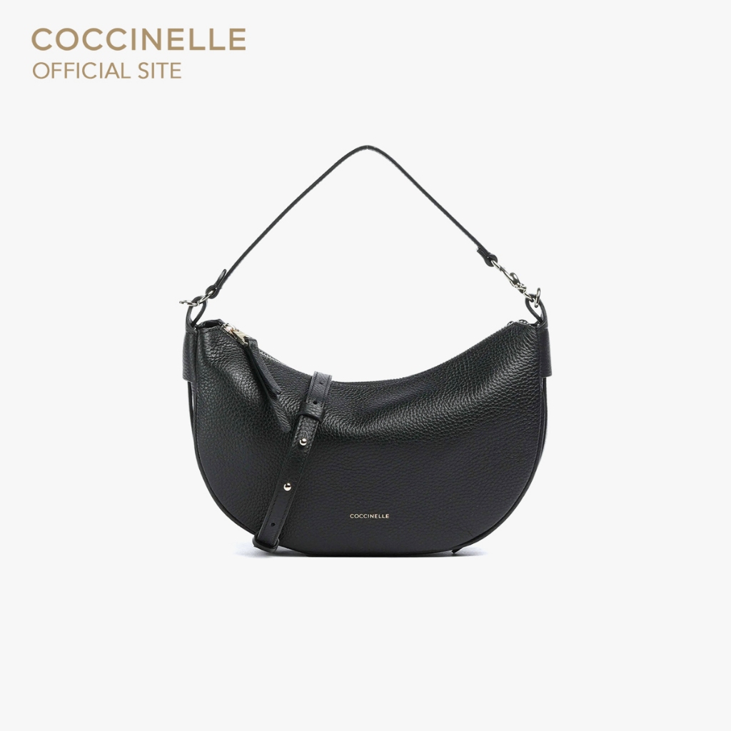 COCCINELLE กระเป๋าสะพายผู้หญิง รุ่น C-EASY HOBO BAG 130301 สี NOIR