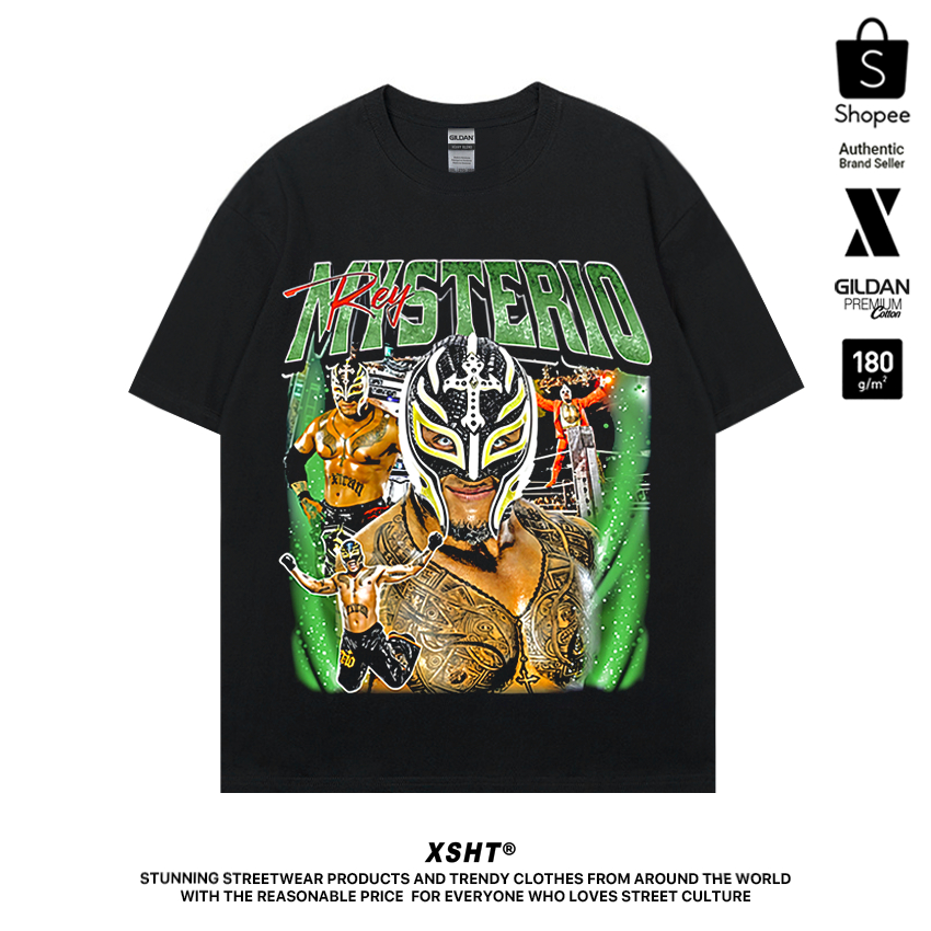 🔥พร้อมส่ง🔥 เสื้อ WWE - Rey Mysterio Tee - Black (สีดำ) by XSHT