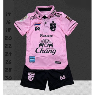 ชุดกีฬาชุดบอลเด็กคอปกสีสดใสเหมาะกับกีฬาสีเด็กหญิง-ชายใส่ได้