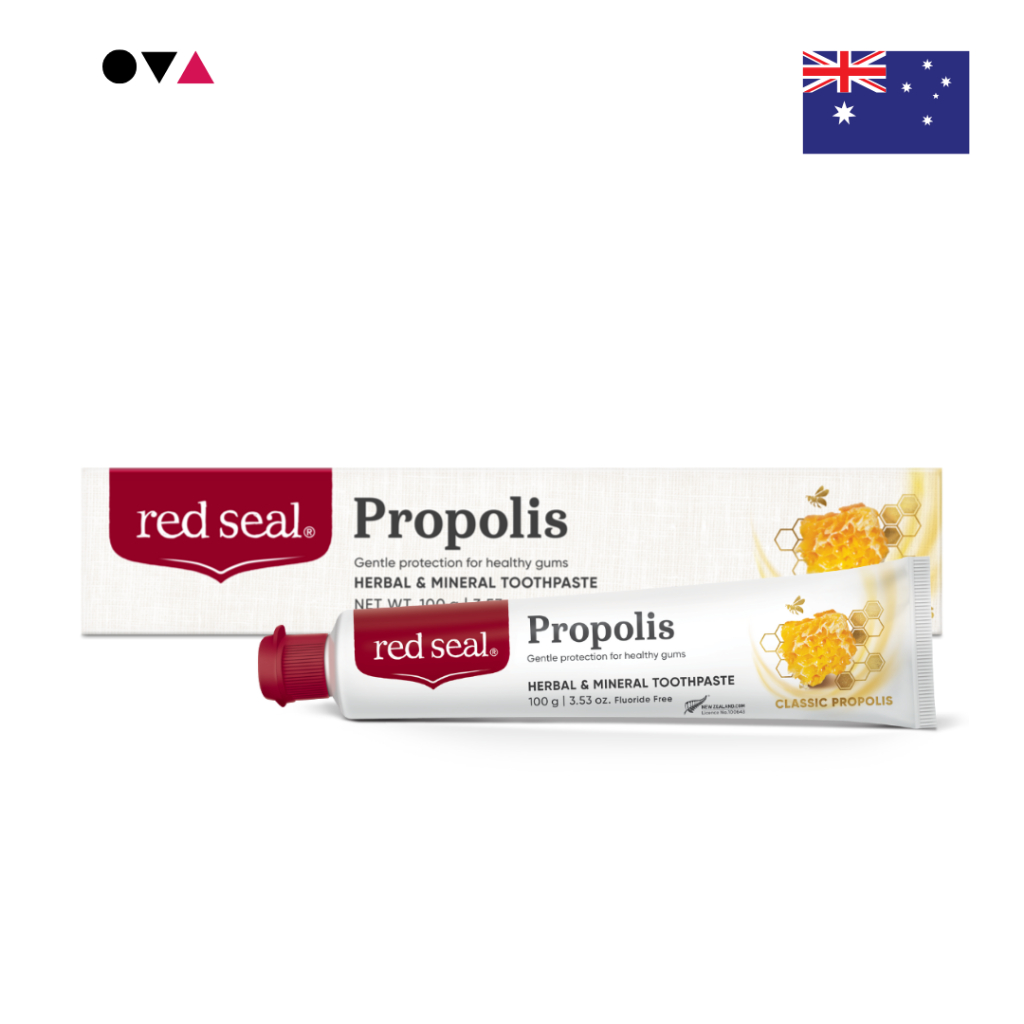 Red Seal Propolis Classic Propolis Toothpaste 100g ยาสีฟัน โพรโพลิส ต้านเชื้อแบคทีเรียและการอักเสบ