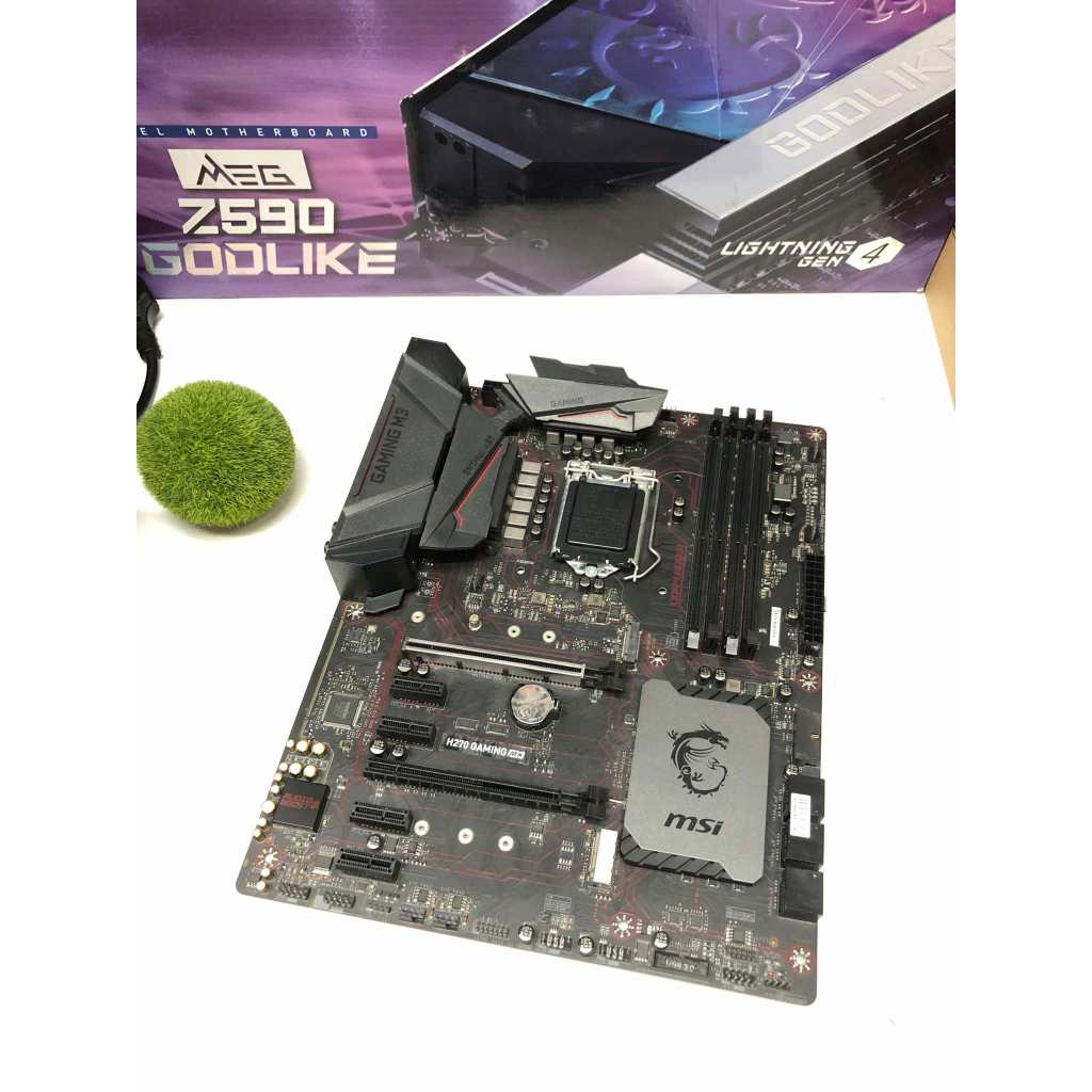MAINBOARD  1151 v1 gen 6-7  MSI H270 GAMING M3 DDR4 + g4400 +ram ไม่มีกล่อง ไม่มีฝาหลัง ประกันร้าน