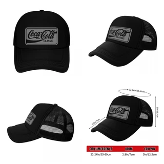 หมวกแก็ป หมวกเบสบอล หน้าบุฟองน้ำ หลังตาข่าย สกรีน Coca-Cola classic ด้วย Flex pu ขอบเรียบ สวย คมชัด
