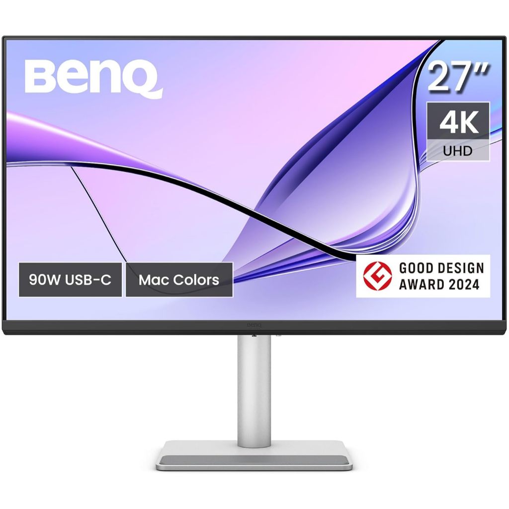 BenQ MA270U จอภาพสำหรับแมค 27” 4K Monitor for MacBook® Pro/Air, Dual USB-C 90W, Mac Color Match - 3 