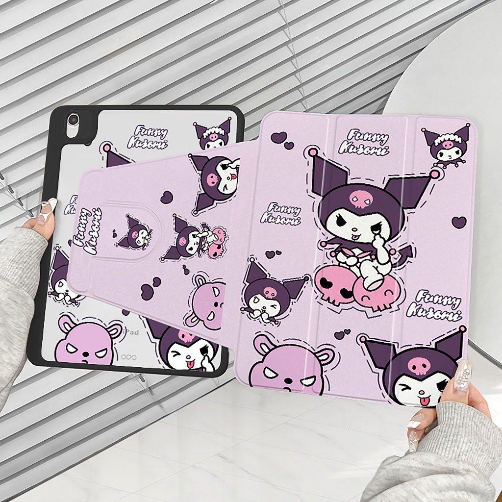 ⚡พร้อมส่ง⚡เคสไอแพด Gen9 Gen8 10.2 Air7 Air6 11/13ที่ใส่ปากกา คุโรมิ เคสiPadหมุน 360°Gen11 Gen10 Air5