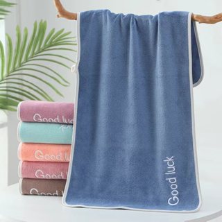 ผ้าเช็ดผม ผ้าเช็ดหน้า ผ้าไมโครไฟเบอร์【 ขนาด 33 x 73 cm. 】ซับ…