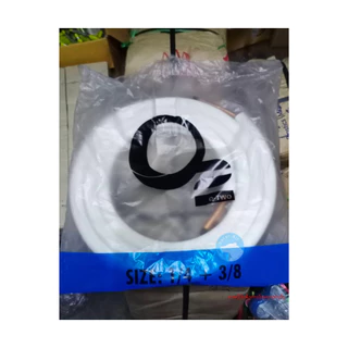 ท่อหุ้มสำเร็จรูปพร้อมฉนวนหุ้มท่อ 4เมตร(คละยี่ห้อO-TWO ,M&E) ท่อแดงบริสุทธิ์ 99.99%