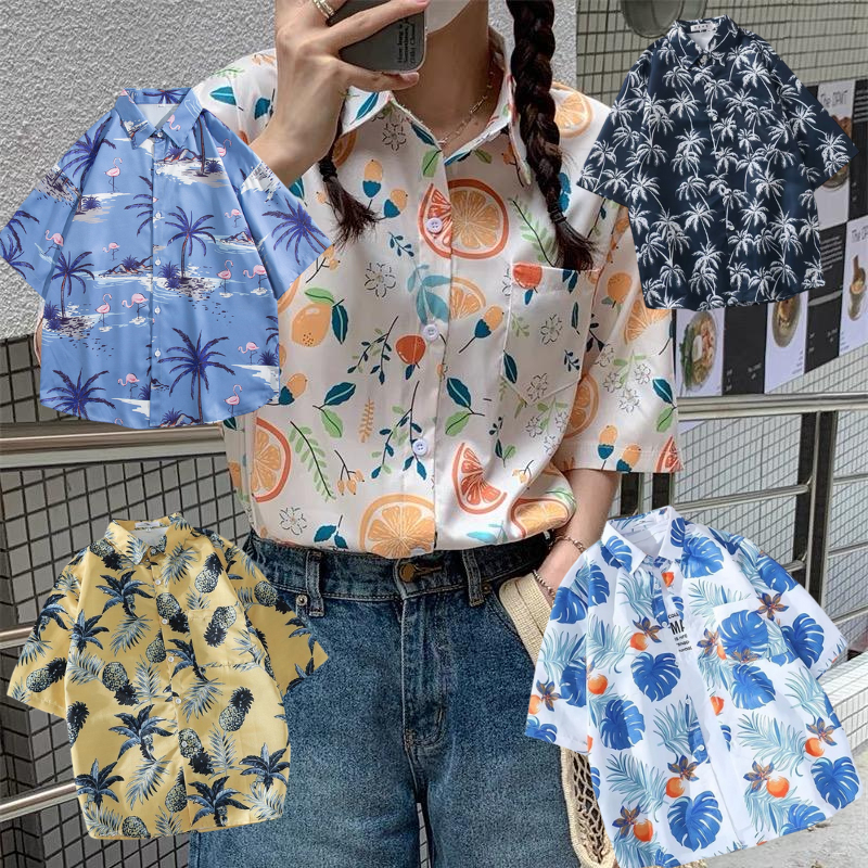 เสื้อฮาวาย นิ่มใส่สบาย มีหลายแบบให้เลือก สีสันสดใส มีหลายไซส์ให้เลือก เหมาะสำหรับสงกราน