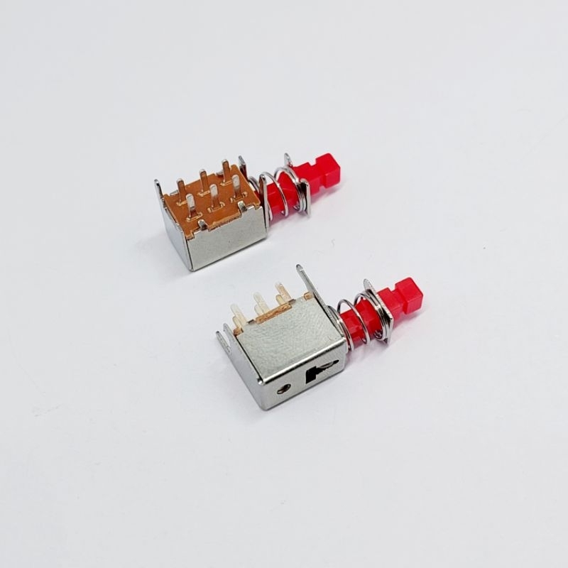 ( ชุด 2 ตัว ) Switch 6 pin , Push lock , push on push off switch, สวิตซ์กดติด -กดดับ (สินค้าพร้อมส่ง