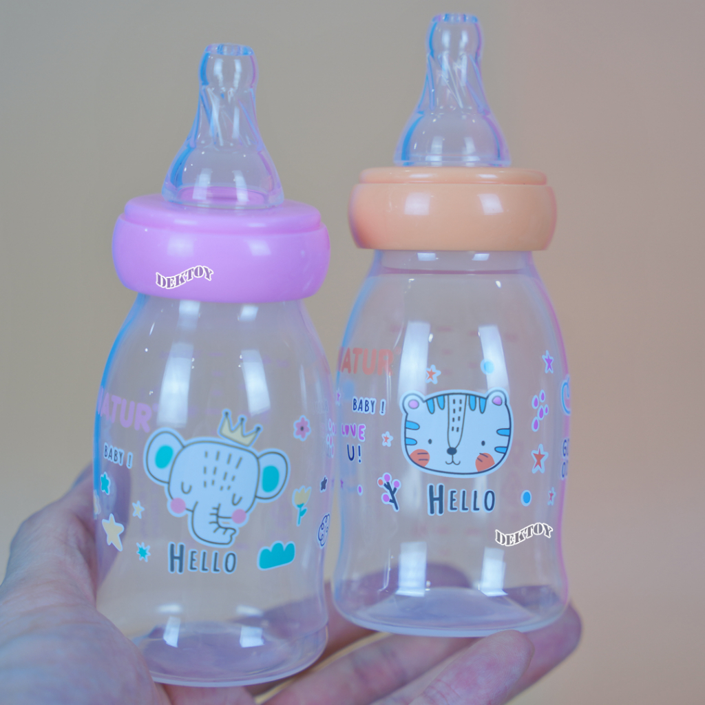 [New] NATUR ขวดนมเนเจอร์คอแคบไบโอมิมิค 4oz/8oz แพ็ก 2 ขวด รูปที่ 7