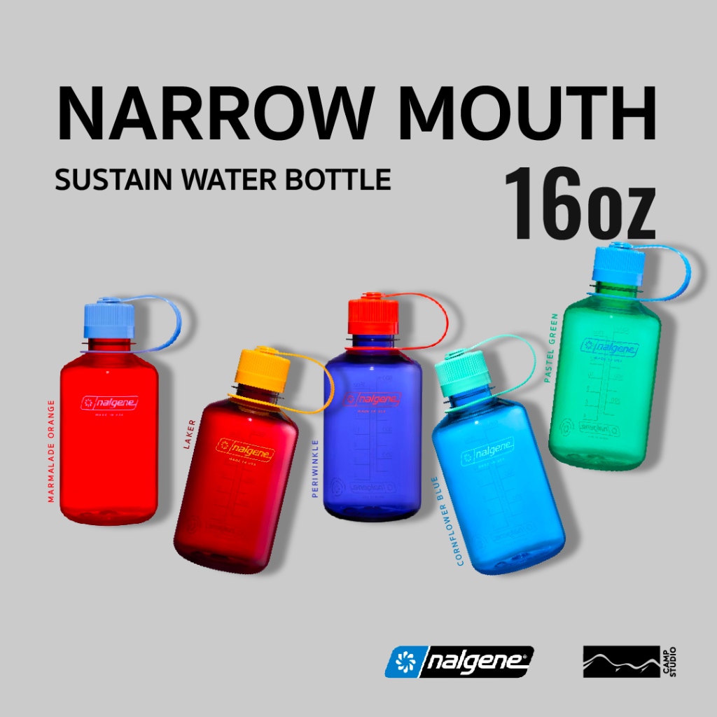 Nalgene 16oz Narrow Mouth Sustain Water Bottle
