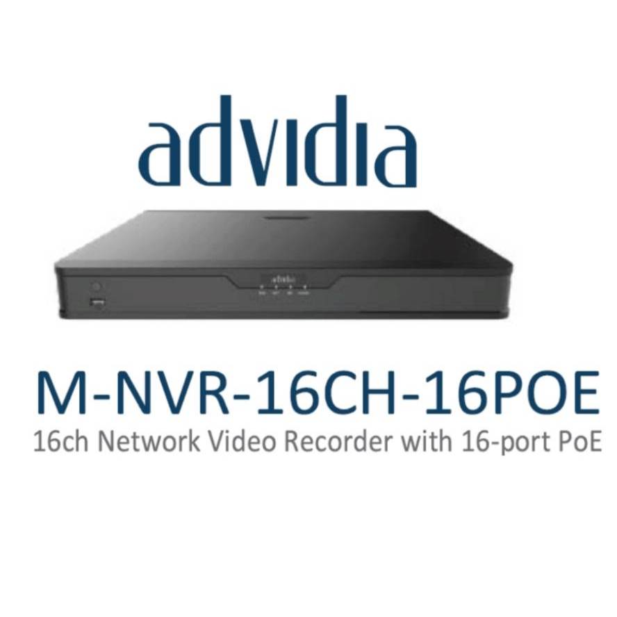 M-NVR-16CH-16POE NVR 16Ch. POE ADVIDIA