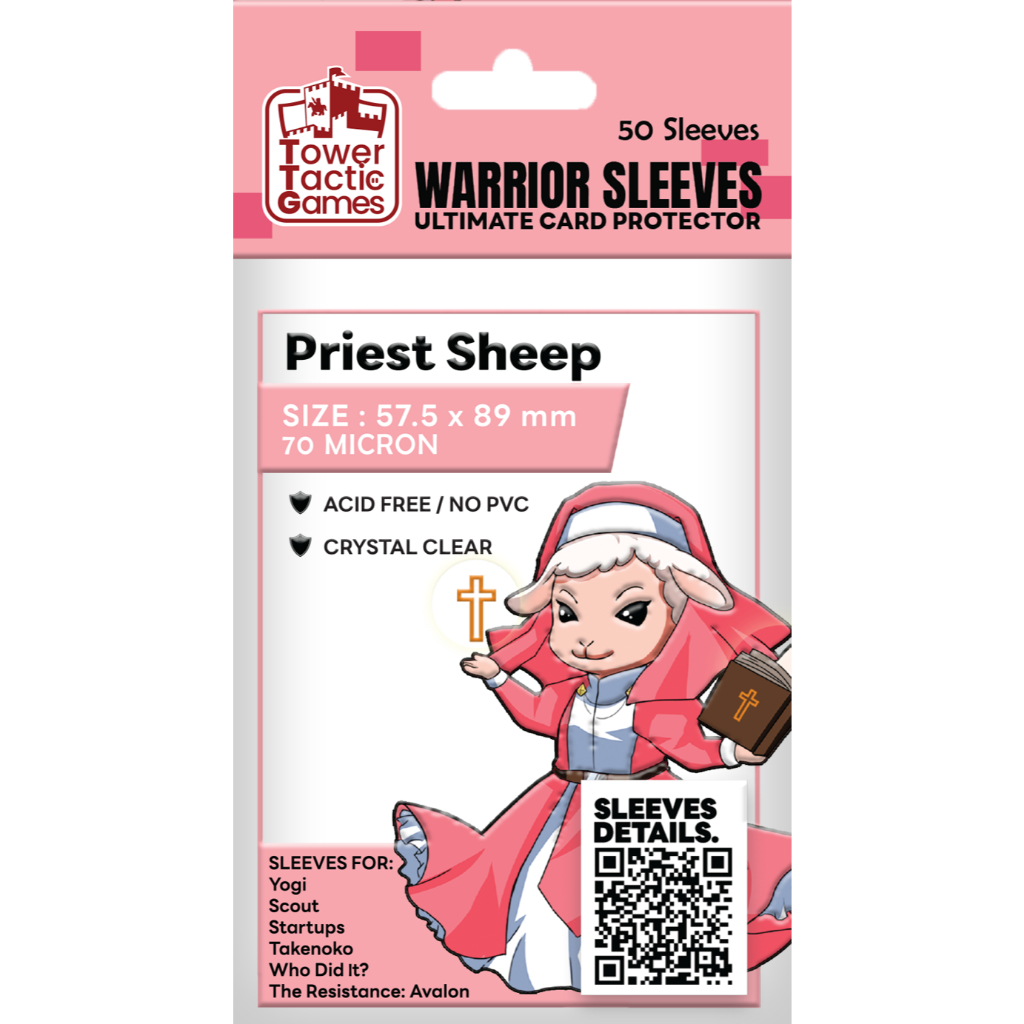 SLEEVES ซองใส่การ์ด ซองการ์ด WARRIOR SLEEVES FOR BOARDGAME&CARDGAME - TOWER TACTIC GAMES บอร์ดเกม/การ์ดเกม