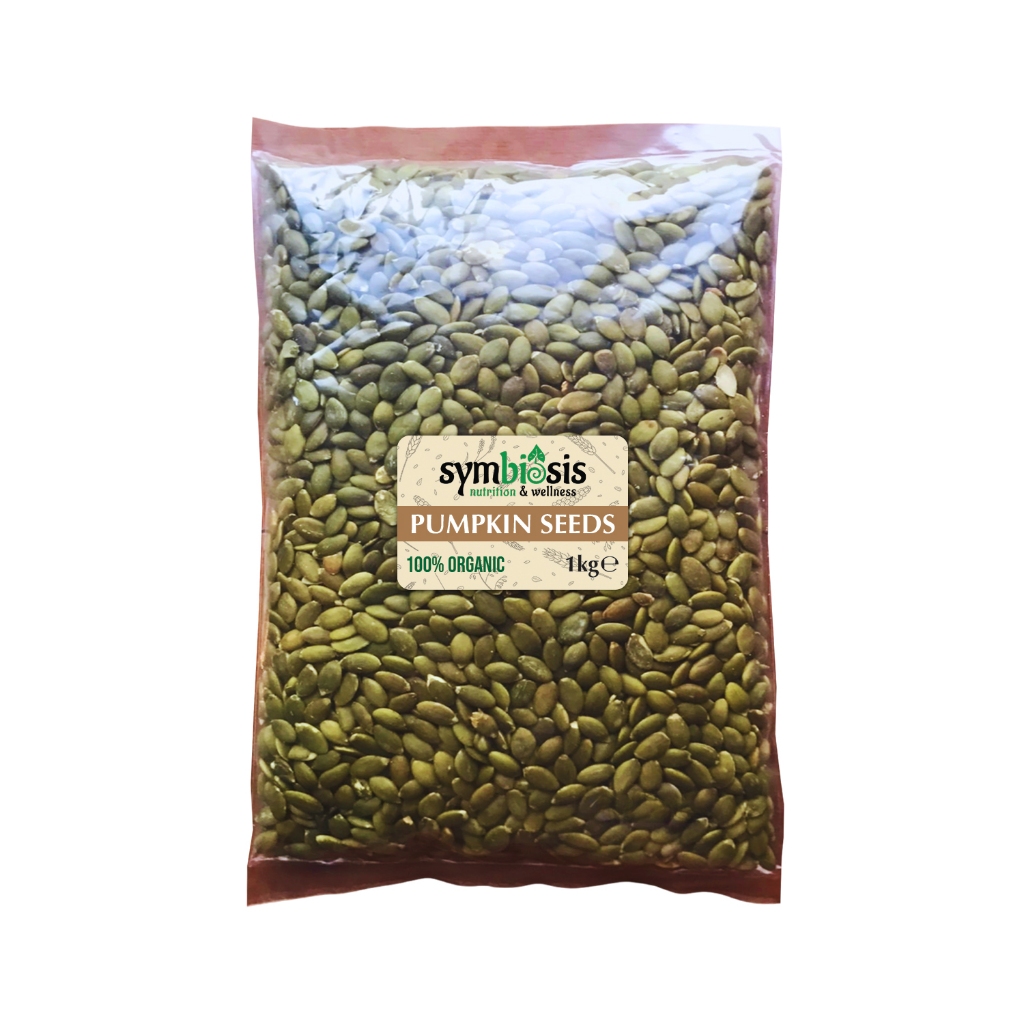 SYMBIOSIS - Organic/Bio Pumpkin Seeds เมล็ดฟักทอง 1 Kg
