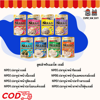 (Nekko Pouch 70 g.) เน็กโกะ อาหารเปียกสำหรับแมว ลูกแมว แมวโต และแมวสูงวัย ขนาด 70 กรัม
