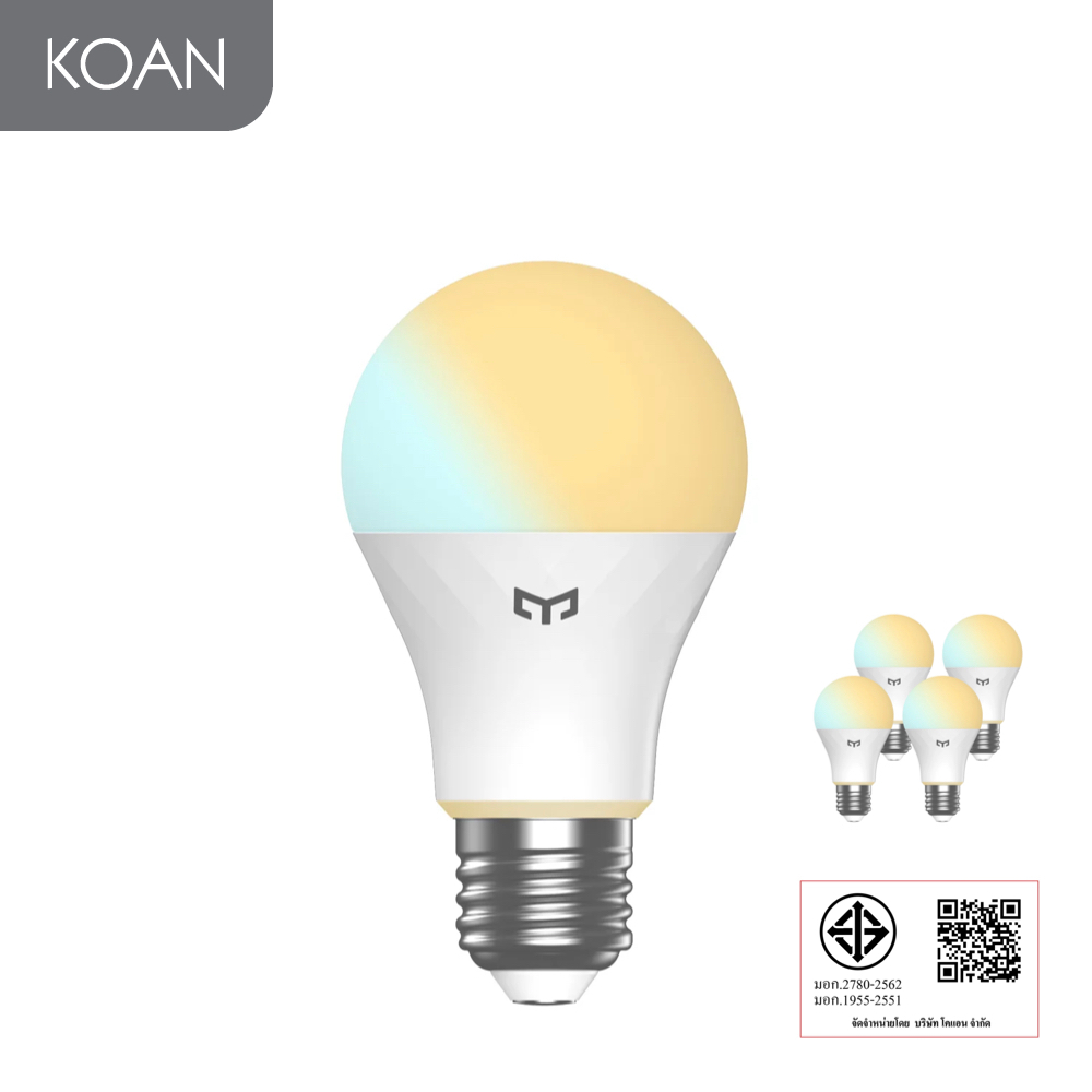 หลอดไฟ Yeelight Smart LED Bulb [W4 L-E27] - Tunable White