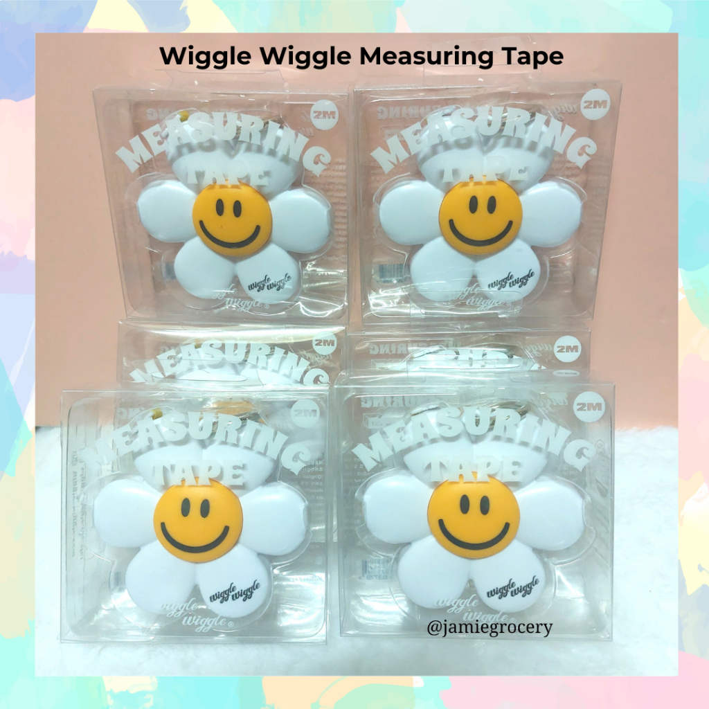 (พร้อมส่งที่ไทย)💕 Wiggle Wiggle Measuring Tape พวงกุญแจตลับเมตร สายวัด นำเข้าจากเกาหลี