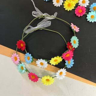 (ยกโหล 12 ชิ้น) No.262  มงกุฎดอกไม้ รัดเกล้าดอกไม้ มงกุฎรับป…