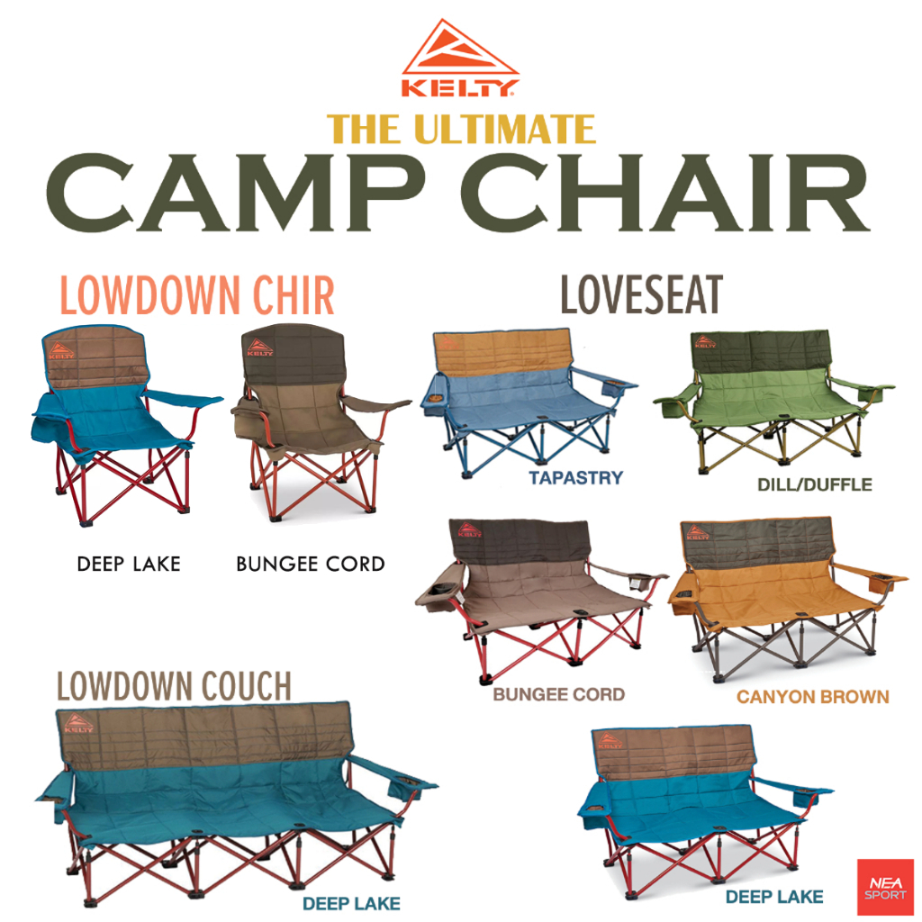 [ลด20% เก็บโค้ด 20XTRA1000] KELTY Camping Chair เก้าอี้แคมป์แบบพับได้ เคลตี้ แท้