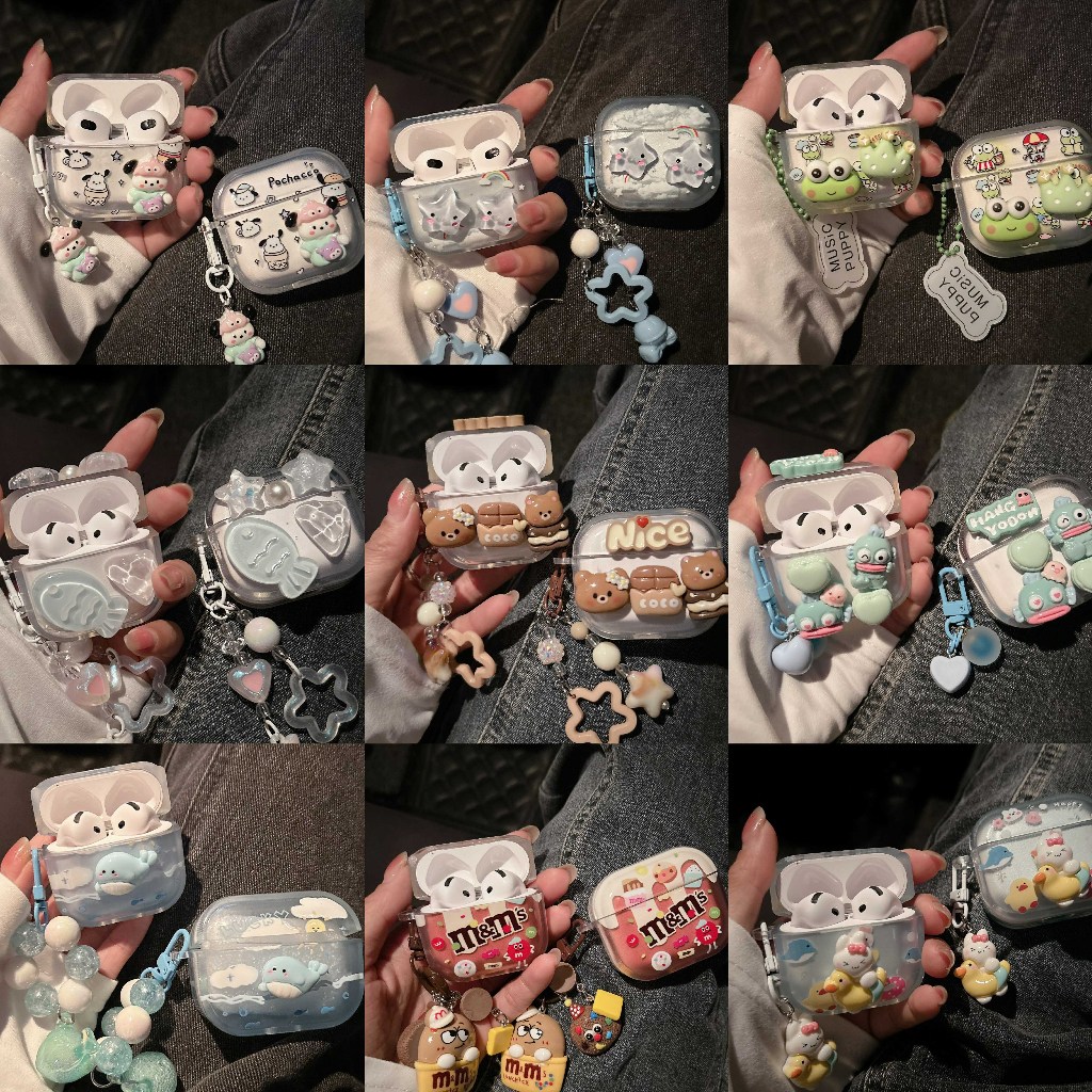 มีให้เลือกถึง 8 แบบ เคสหูฟัง i12 i11 i13 เคสใสการ์ตูนนูน 1 2 3 เคสหูฟังบลูทูธ gen gen1 gen2 เคสหูฟัง
