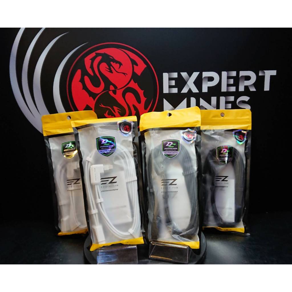 EZDIY-FAB Shield PCIE 5.1 GPU Extension Cable with 90 Degree 12V-2x6 Angle Adapter (ฺBlack/White)