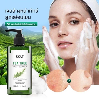 【1แถม1】SKAT Tea Tree FacialCleanserโฟมล้างหน้า ทีทรี เฟเชียลคลีนเซอร์ควบคุมความมันเจลทำความสะอาดต้นชา