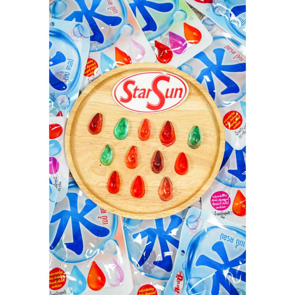 Water jelly  ( เยลลี่หยดน้ำ เบบี้ครอป ) 1 กล่อง 12 ซอง รวม 5 รสชาติ