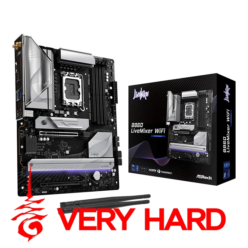 MAINBOARD ASROCK B860 LIVEMIXER WIFI - INTEL SOCKET 1851 DDR5 ATX