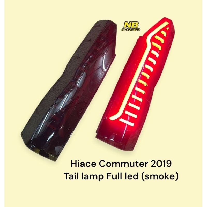 ไฟท้าย รถตู้ Hiace Commuter Full led 2019 2020 2022 2023 2024 ไฟวิ่ง