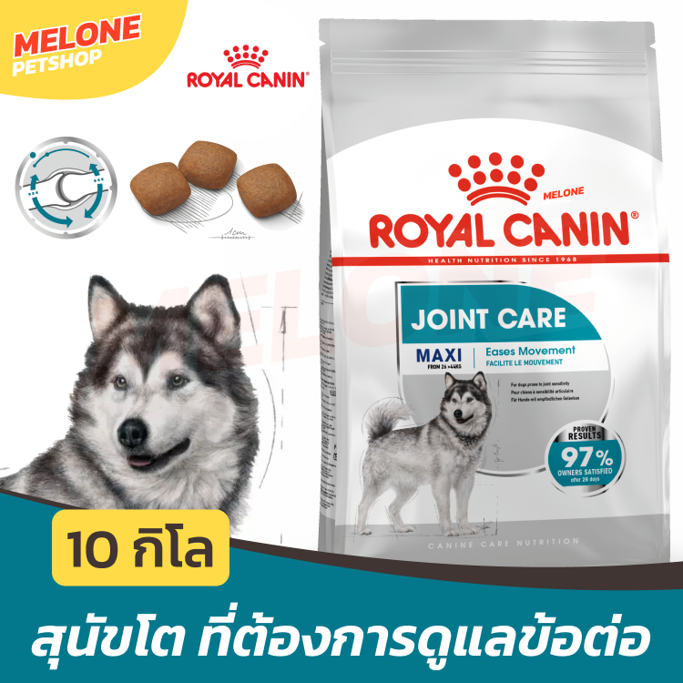 [กระสอบใหม่] Royal Canin Maxi Joint Care รอยัลคานิน อาหารสุนัขโต พันธุ์ใหญ่ บำรุงข้อต่อ กระดูก ขนาด 10 kg