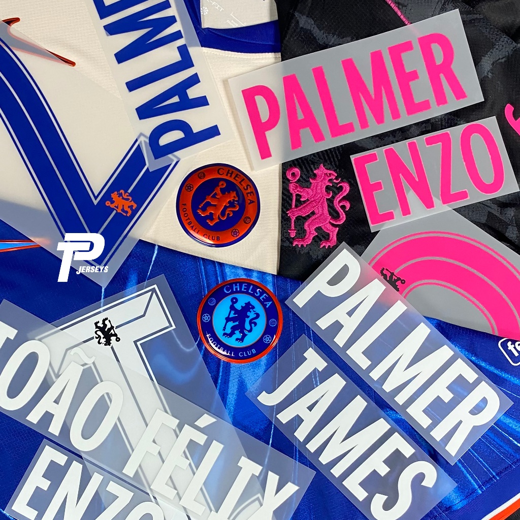 2024/25 Chelsea Home Away Third Official Name Sets