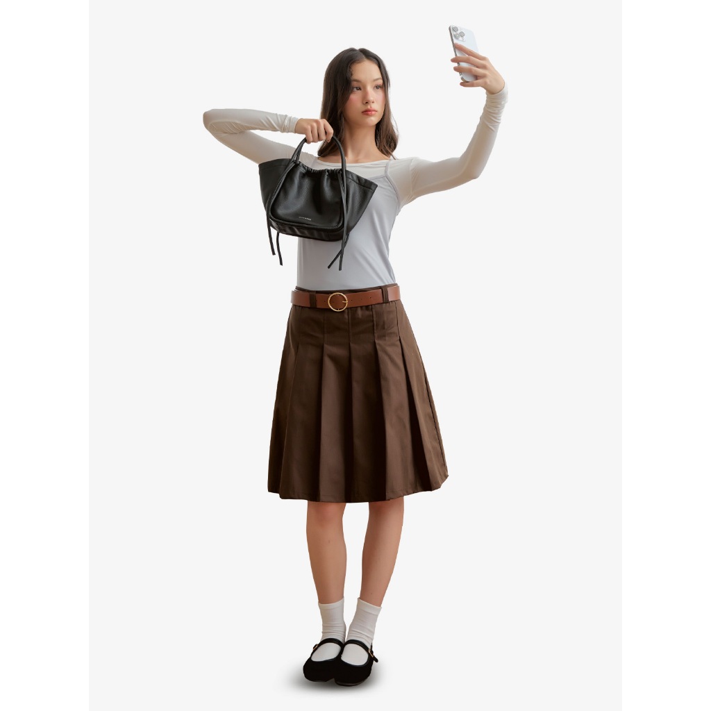 พร้อมส่ง MARROQUE mini Papillon tote, crossbody Bag in Black. กระเป๋าสะพาย mini Papillon สีดำ